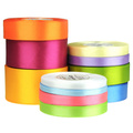 Wstążka satynowa limonkowa zielona 25mm - 32mb