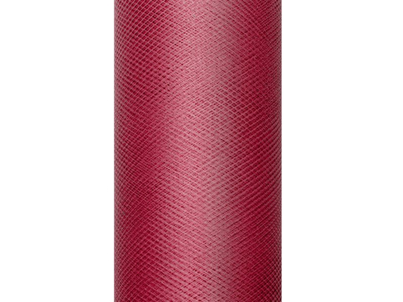 Tiul dekoracyjny na rolce 30cm 9m - 082 bordo