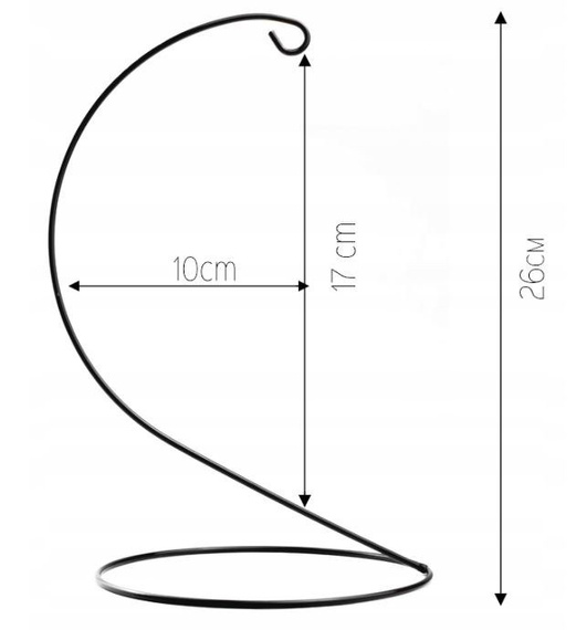 Stojak na bombkę jajko 26cm