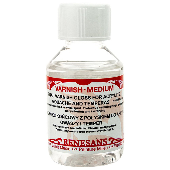 Werniks końcowy do akryli 100ml Renesans