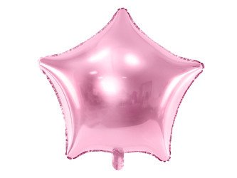 Balon foliowy gwiazdka - różowy