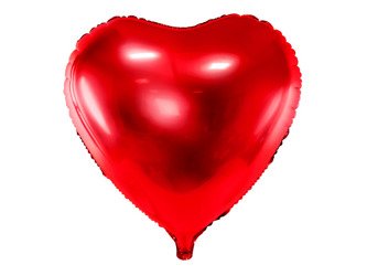 Balon foliowy serce 45 cm - 007 czerwony