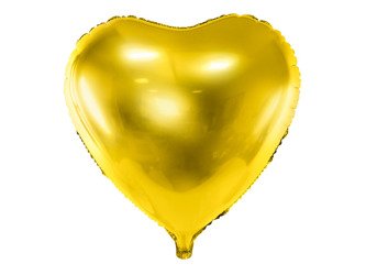 Balon foliowy serce 45 cm - 019 złoty