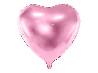 Balon foliowy serce 45 cm  - 081J jasny róż