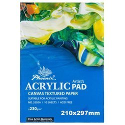 Blok do farb akrylowych Acrylic Pad Phoenix 230 g - A4, 10 arkuszy