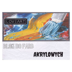 Blok do farb akrylowych Loveart 230g - 190x270mm