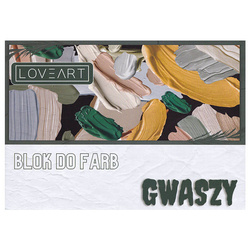 Blok do farb gwaszy Loveart 160g - 210x297mm