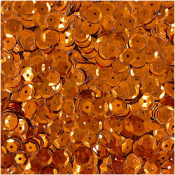 Cekiny okrągłe metaliczne 9mm 15g - Loveart - pomarańczowe