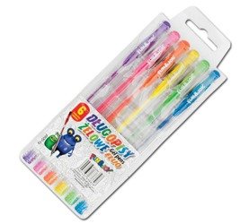 Długopisy żelowe Fluorescencyjne 6 kolorów Fun&Joy