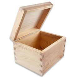 Drewniane pudełko na biżuterię 14,5x12x10cm