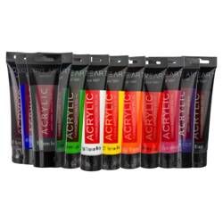Farba akrylowa LOVEART 100ml - Zestaw 12 kolorów