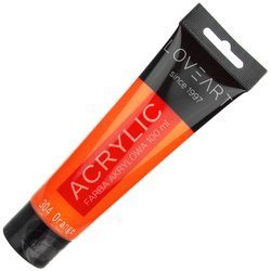 Farba akrylowa LOVEART 100ml - orange 304 - pomarańczowa