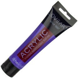Farba akrylowa LOVEART 100ml - violet 408 - fioletowa