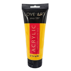Farba akrylowa LoveArt 200ml - 227 Yellow Mid - żółta