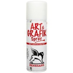 Farba akrylowa spray Renesans Matt Art&Grafik - biała