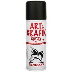 Farba akrylowa spray Renesans Matt Art&Grafik, czarna