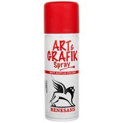 Farba akrylowa spray Renesans Matt Art&Grafik, czerwona