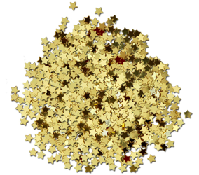 Gwiazdki konfetti  14 g złote