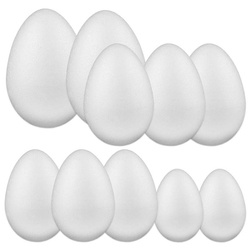 Jajko styropianowe mix rozmiarów 10 sztuk