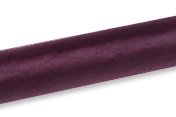 Organza gładka 12cm 9m - ciemny fioletowy materiał na rolce