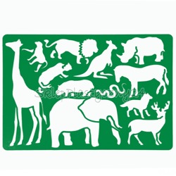 Szablon Koh-I-Noor A4 - zwierzęta safari