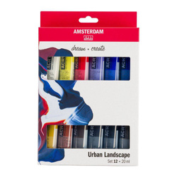 Zestaw farb akrylowych Urban Landscape Amsterdam 12x20ml