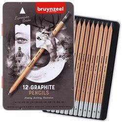 Zestaw ołówków grafitowych 12 szt. Bruynzeel