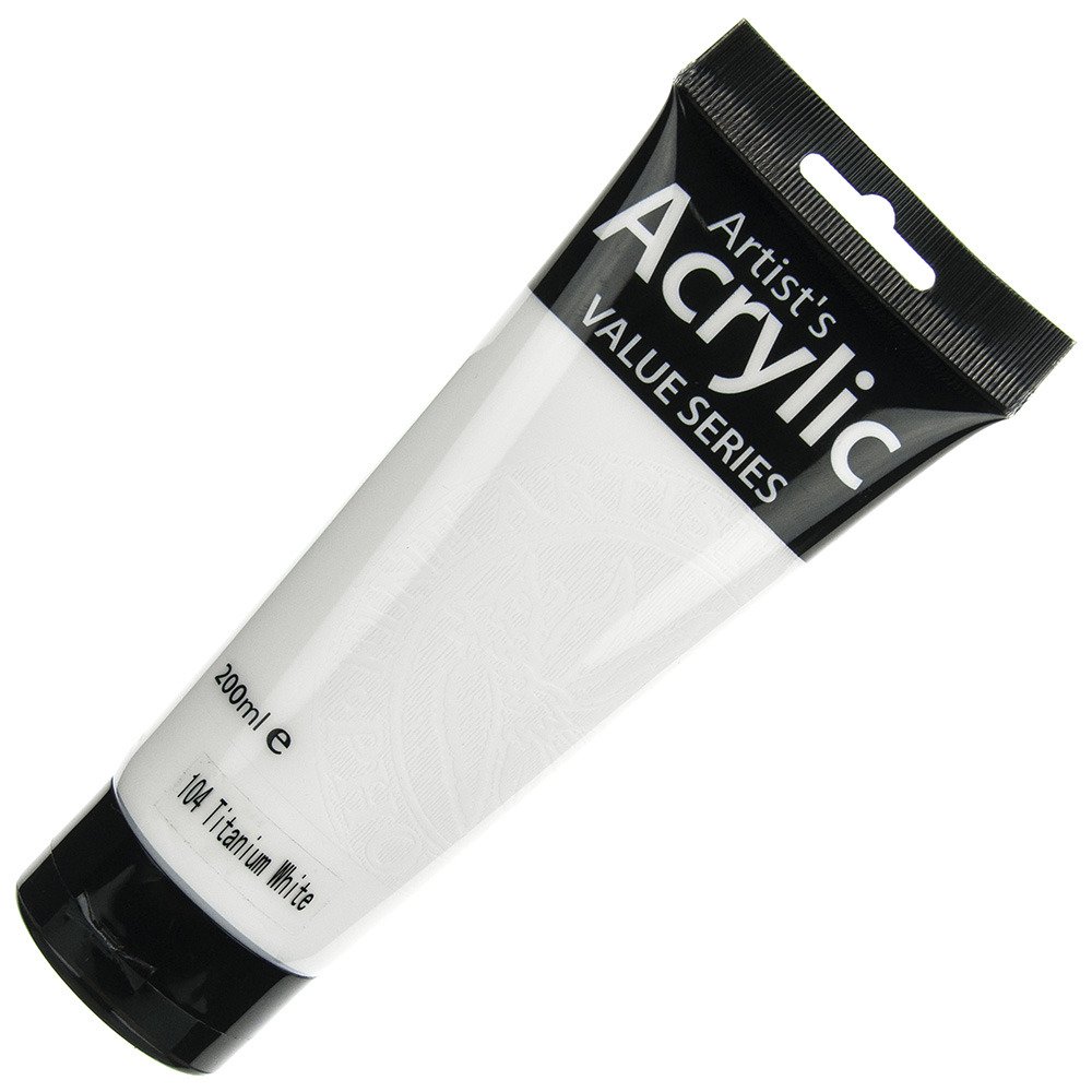 Phoenix Artist's Acrylic Paint, Titanium White, 120 ml