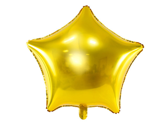 Balon foliowy gwiazdka - złoty