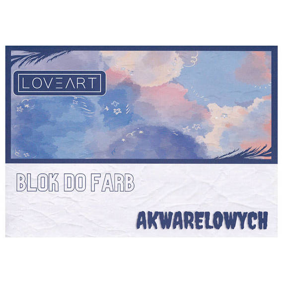 Blok do farb akwarelowych Loveart 180g - 210x297mm