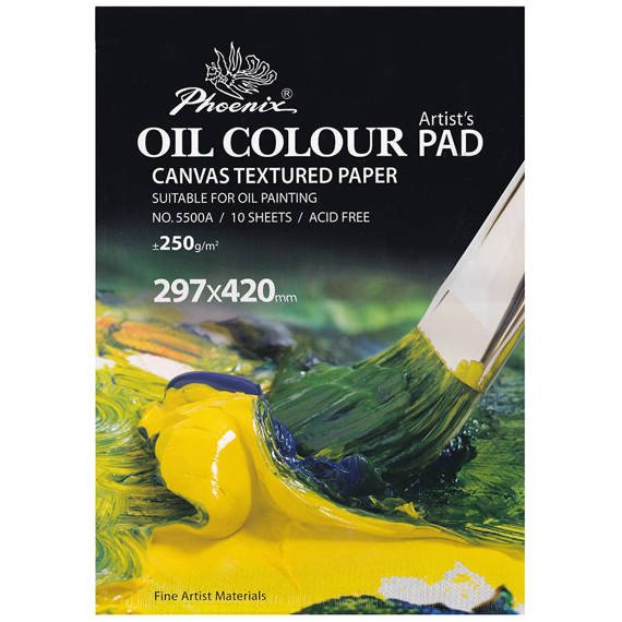 Blok do farb olejnych Oil Colour Pad Phoenix 250 g - A3, 10 arkuszy