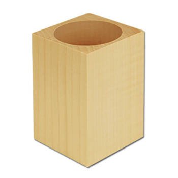 Drewniany kubek kwadratowy