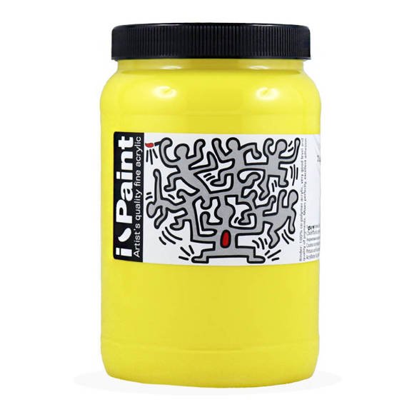 Farba akrylowa I-Paint Renesans 500ml - żółta cytrynowa