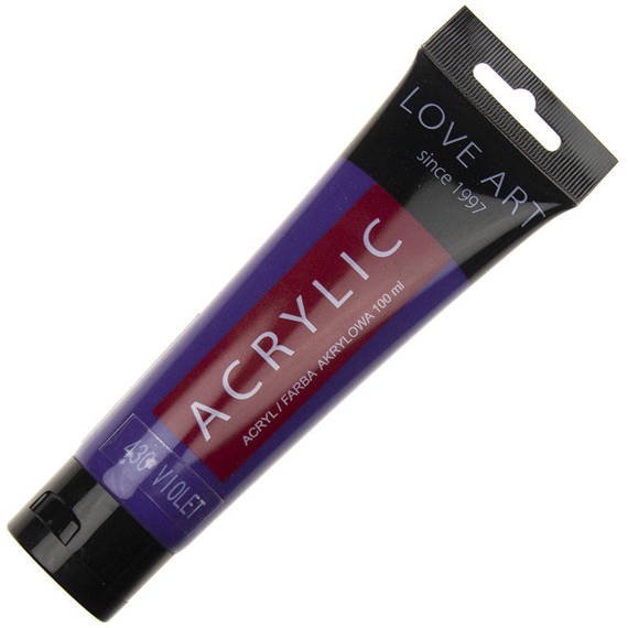 Farba akrylowa LOVEART 100ml - violet 430 - fioletowa