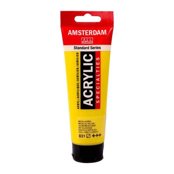 Farba akrylowa Talens Amsterdam 120ml - 831 Metallic Yellow