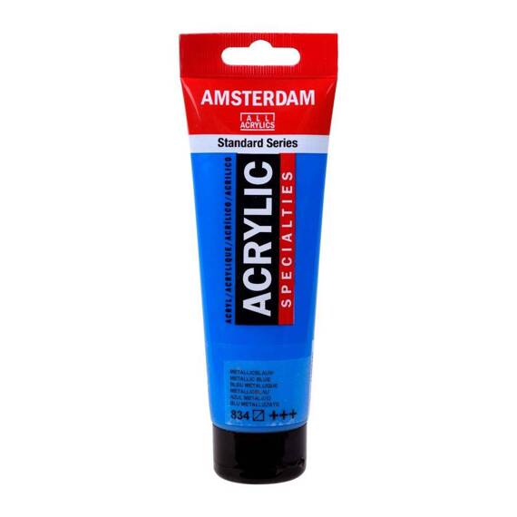 Farba akrylowa Talens Amsterdam 120ml - 834 Metallic Blue