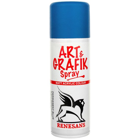 Farba akrylowa spray 200ml Renesans Matt Art&Grafik, błękit permanentny