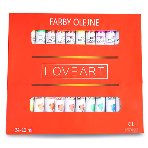 Farby olejne LOVEART 24x12ml 