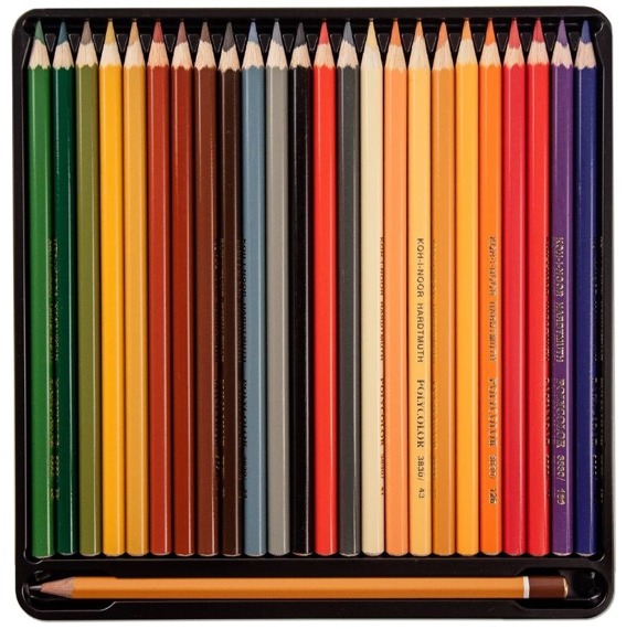 Komplet 72 kredek artystycznych Polycolor Koh-I-Noor + 3 ołówki