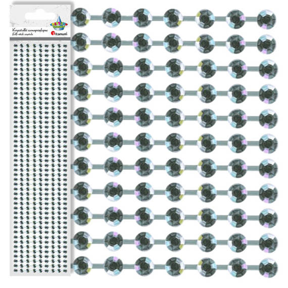 Kryształki samoprzylepne holograficzne 5mm - 432 sztuki