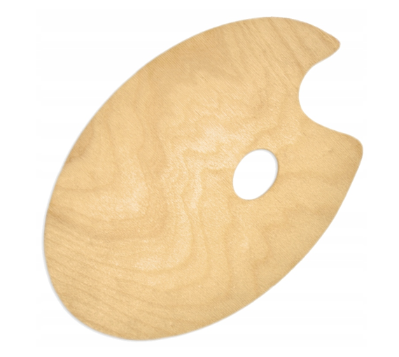 Paleta malarska drewniana owalna Decor - 30x40 cm