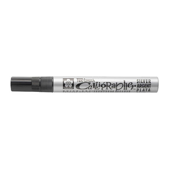 Pisak Pen-Touch Calligrapher Medium Silver 5mm - srebrny