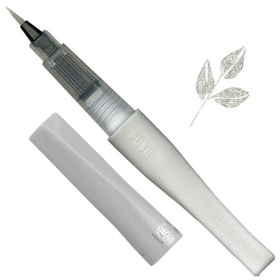 Pisak Wink of Stella Brush - Silver - ZIG Kuretake srebrny