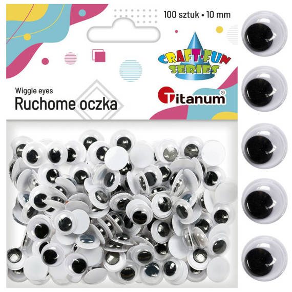 Ruchome oczka 10mm 100szt