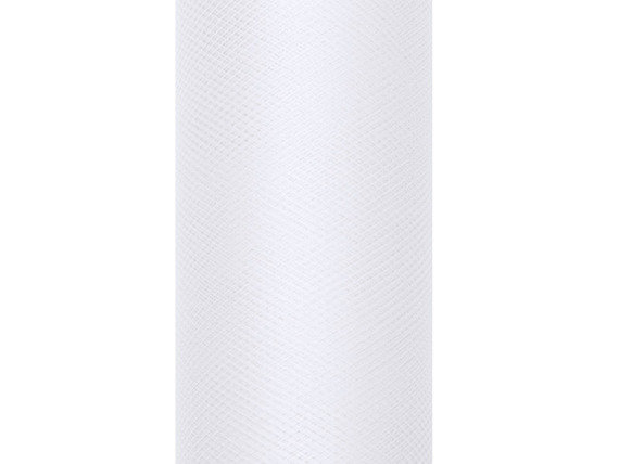 Tiul dekoracyjny na rolce 30cm 9m - 008 white