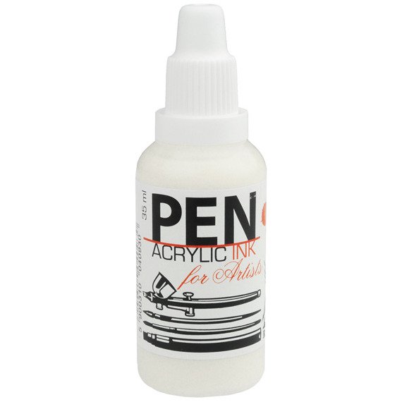 Tusz akrylowy PEN do aerografu 35 ml 01 - Biel tytanowa