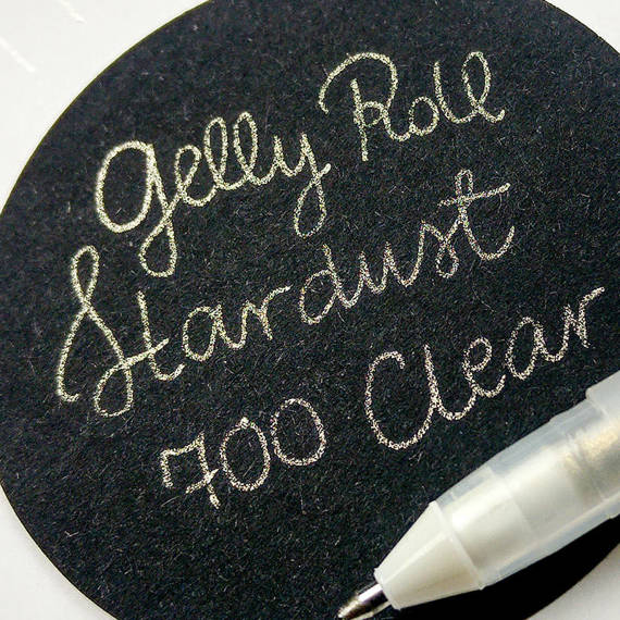 Żelowy pisak Sakura Gelly Roll Stardust - clear 700 - przezroczysty tusz z brokatowym pyłkiem