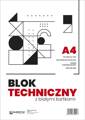 Blok techniczny biały Wektor 160 g - A4, 10 arkuszy