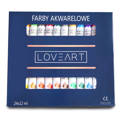 Farby akwarelowe LOVEART 24x12ml