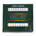 Farby gwasze LOVEART Gouache 24x12ml